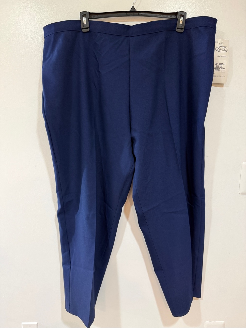 NWT Vintage Levis Bend Over Pants 34WP Navy Blue Deadstock USA Dress Slacks